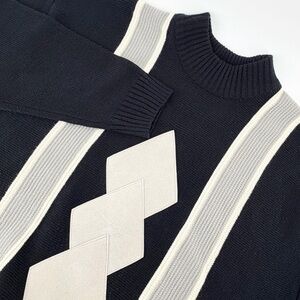 Jordan Craig Collection 3X Geometric Diamond Knit Sweater Big & Tall Grandpacore